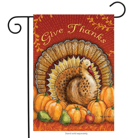 Give Thanks Garden Flag