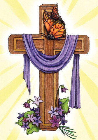 Praise to the King Easter Garden Flag