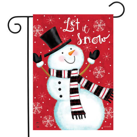 Snowman Celebration Winter Garden Flag