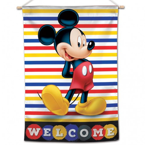 Mickey Mouse Welcome House Flag