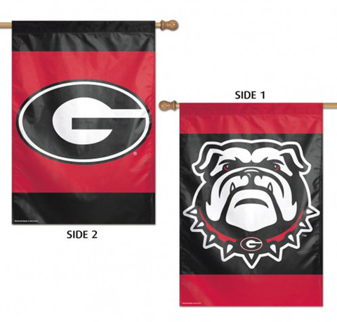 University of Georgia Bulldogs 2 Sided NCAA House Flag