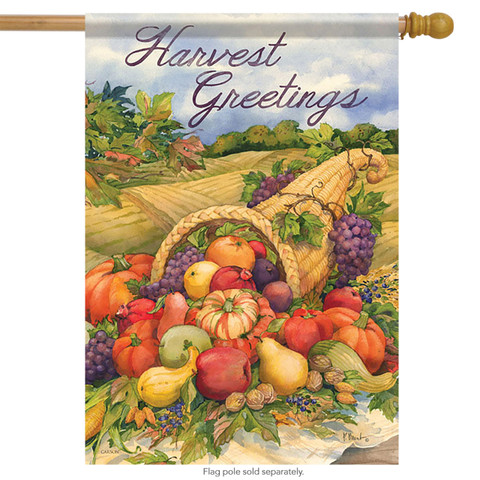 Harvest Greetings House Flag