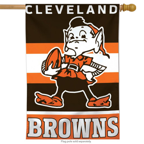 Cleveland Browns Retro Vertical NFL House Flag