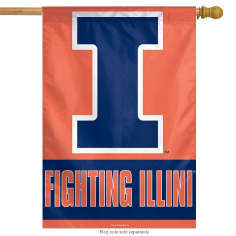 University of Illinois Vertical Flag