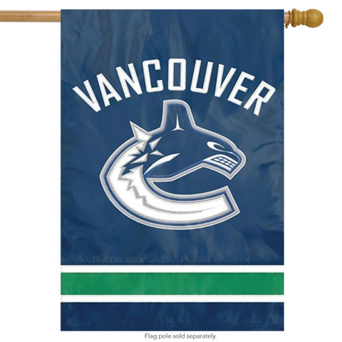 Vancouver Canucks Applique & Embroidered Banner Flag NHL
