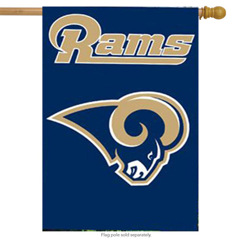 St. Louis Rams Applique Banner Flag