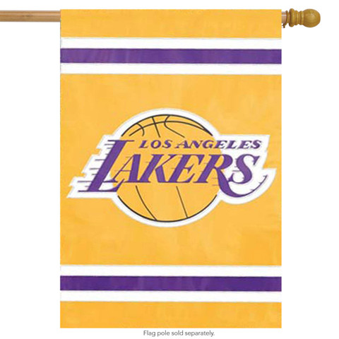 Los Angeles Lakers Applique House Flag