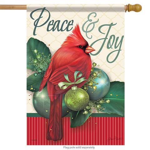 Sparkling Holiday Christmas House Flag