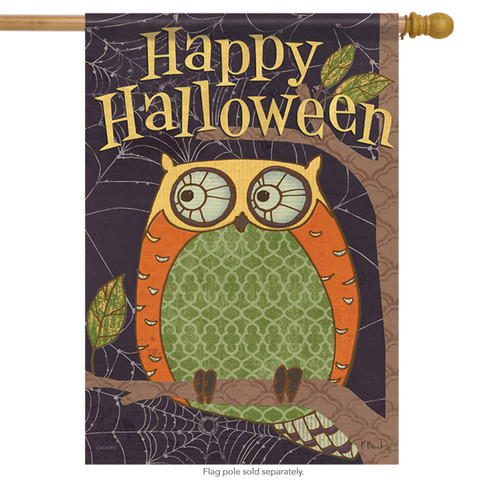 Halloween Owl House Flag