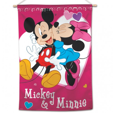 Mickey & Minnie Mouse House Flag