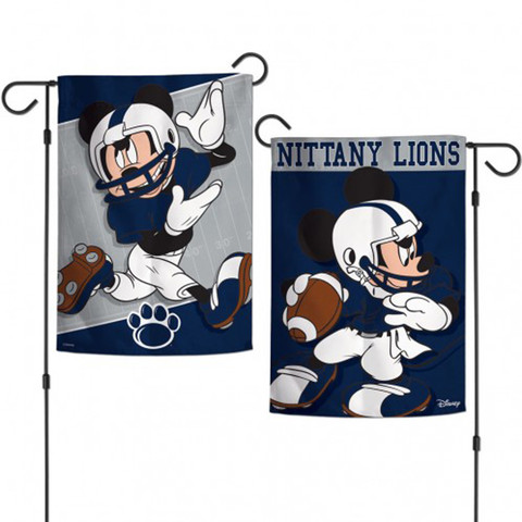 Penn State Nittany Lions NCAA Mickey Mouse Garden Flag