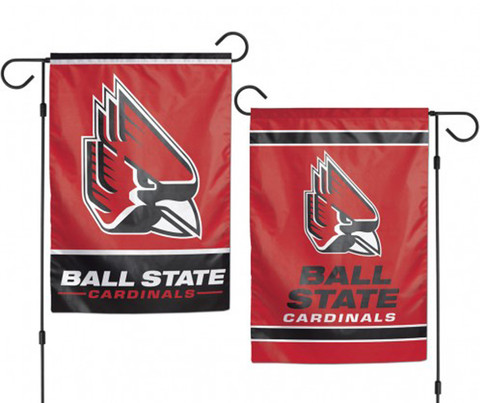 Ball State Cardinals 2 Sided Garden Flag