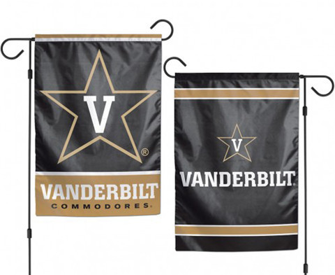 Vanderbilt University Commodores 2 Sided NCAA Garden Flag