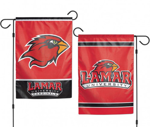 Lamar University Cardinals 2 Sided Garden Flag