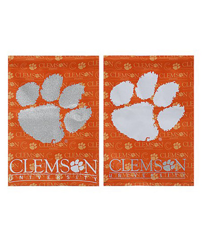 Clemson Tigers NCAA Glitter Garden Flag