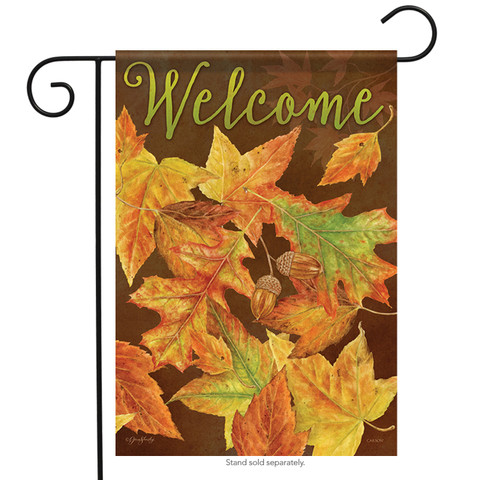 Botanical Leaves Fall Garden Flag