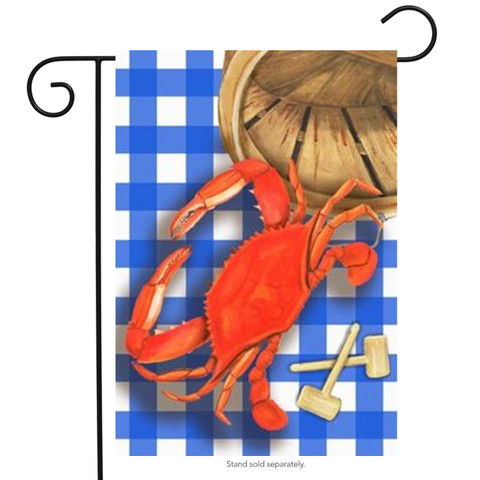 Red Crab Summer Garden Flag