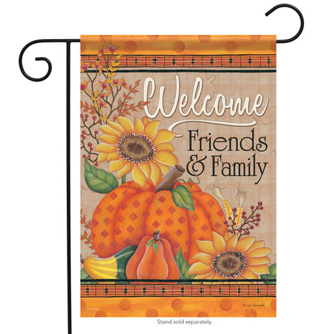 Autumn Blessings Welcome Garden Flag