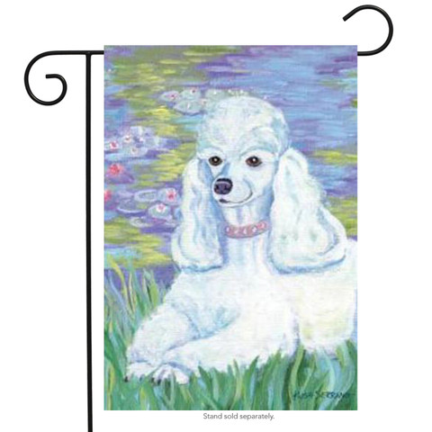 Poodle Dog Garden Flag