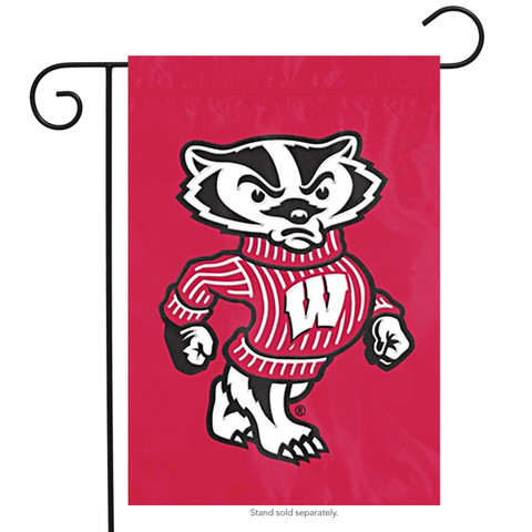 University of Wisconsin Applique Garden Flag