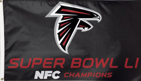 NFC Champions Atlanta Falcons NFL Deluxe Grommet Flag