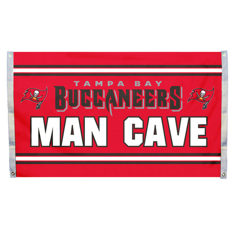 Tampa Bay Buccaneers Man Cave Grommet Flag