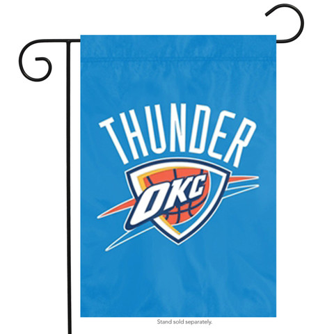 Oklahoma City Thunder Applique NBA Garden Flag