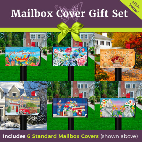 The Ultimate Standard Size Mailbox Cover Gift Set (6 Designs)