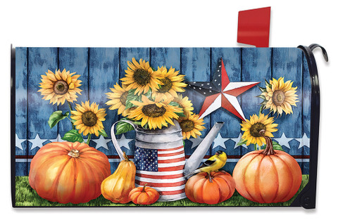 American Autumn Farmhouse Mailbox Cover
