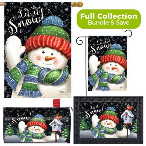 Snow Time Snowman Winter Design Collection