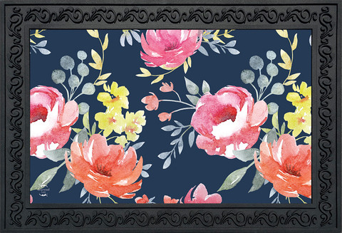 Watercolor Floral Spring Doormat