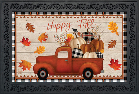 Happy Fall Pickup Truck Doormat