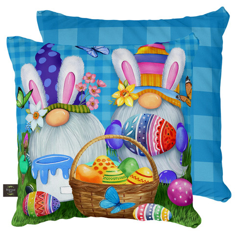 Easter Gnomes Holiday Decorative Pillow