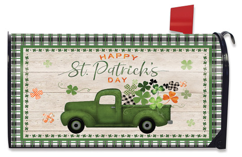 St. Patrick's Day Pickup Large Oversized Mailbox Cover