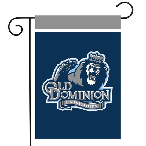 Briarwood Lane Old Dominion NCAA garden flag with lion logo on blue background, official licensed college decor.