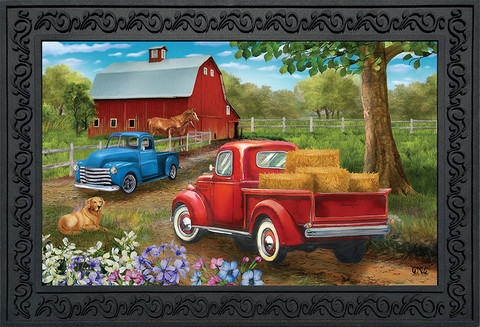 Country Lane Spring Doormat