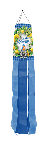 Lemon Wreath Spring Windsock