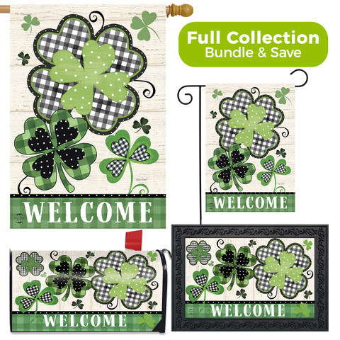 Patterned Shamrocks St. Patrick's Day Design Collection