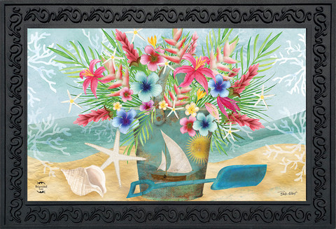 Coastal Flowers Summer Doormat