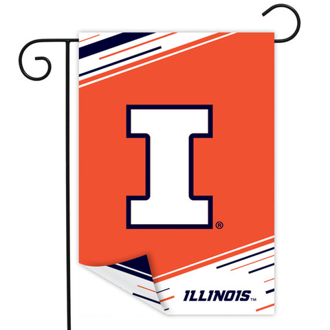 Illinois University NCAA Licensed Double-Sided Garden Flag