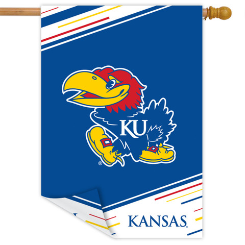 University of Kansas NCAA Licensed Double-Sided House Flag