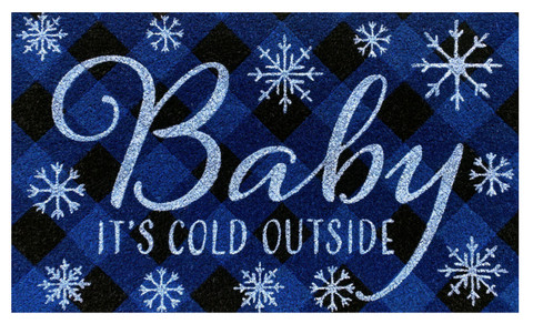 Baby It's Cold Outside Coir Doormat