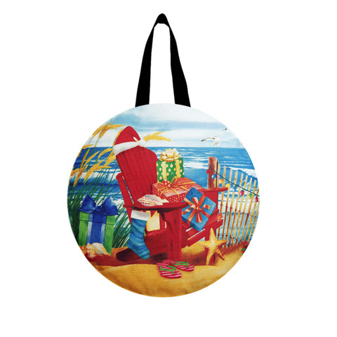 Beachy Christmas Door Hanger