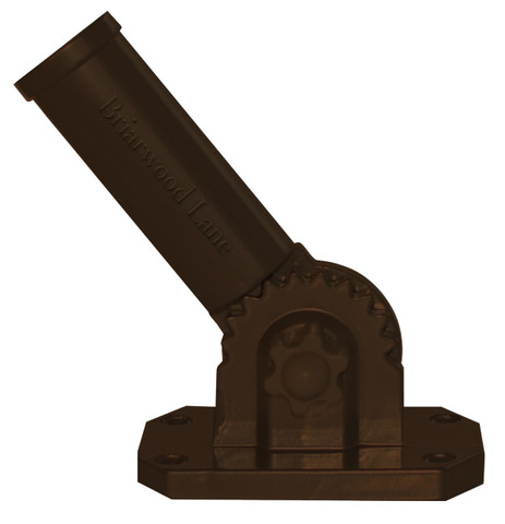 Briarwood Lane bronze adjustable aluminum flag pole bracket, house flag hardware by Briarwood Lane.
