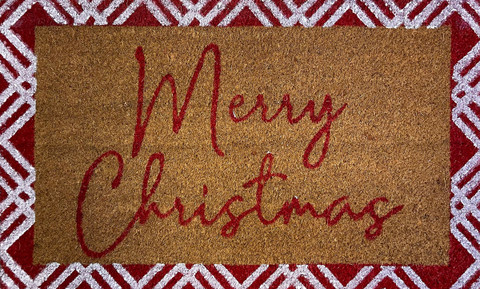 Merry Christmas Coir Doormat