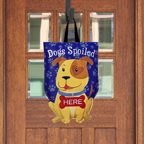 Gartenflagge Spoiled Pup Aus Jute – 45,7x31,8 Cm, Doppelseitig, Für Hundeliebhaber