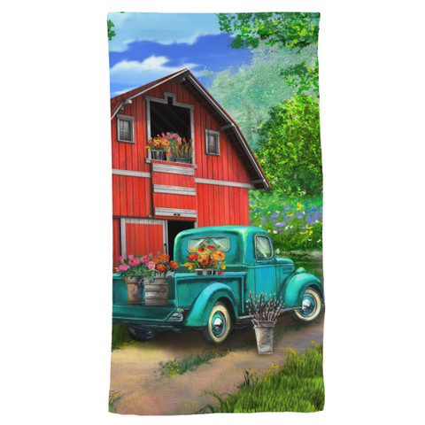Farm in Spring Hand Towel