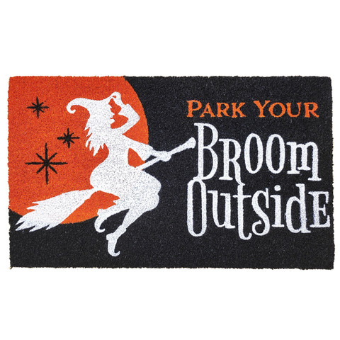 Briarwood Lane Come in For a Spell Coir Doormat 18 x 30 with witch design.