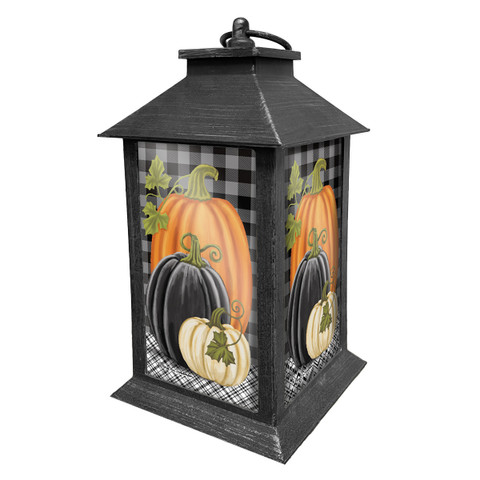 Checkered Pumpkins Lantern