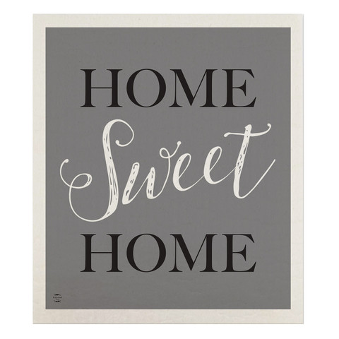 Home Sweet Home Natural Fiber Swedish Dishcloth, gray, natural fiber, Home decor text overlay.